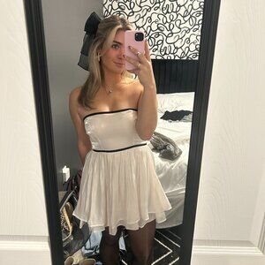 Free People Pink Shiny Swing Dress